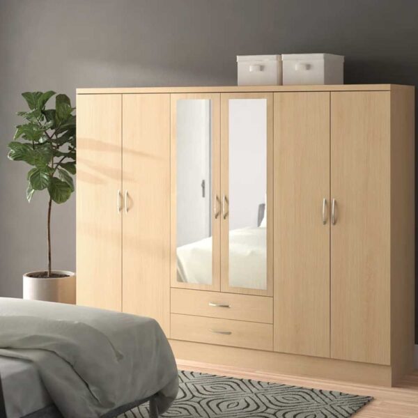 6 Door Manufactured Wardrobe Cabinet