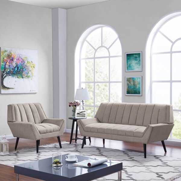 Mid-Century Modern Sofa and ArmChair Set - Image 3