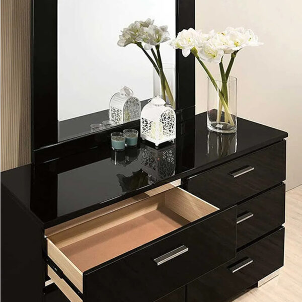 Lacquer Coating Dressing Table Black - Image 2